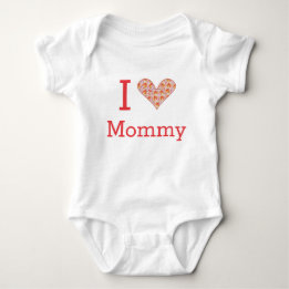 I Heart Love Mommy Infant T-Shirts