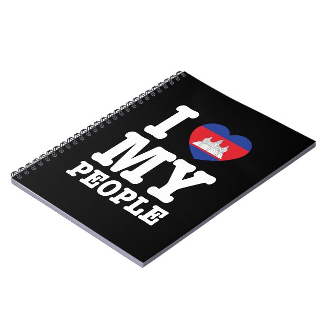 I Heart (Love) My Khmer People Notebook (Left Side)