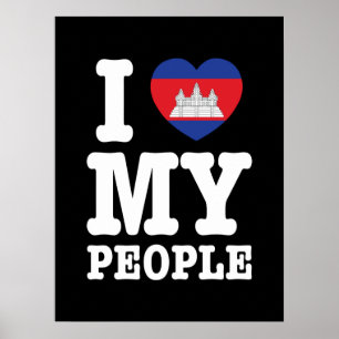 I Heart (Love) My Khmer People Poster