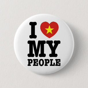 I Heart (Love) My Viet People 2 Inch Round Button