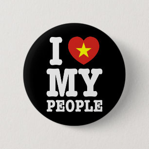 I Heart (Love) My Viet People 2 Inch Round Button