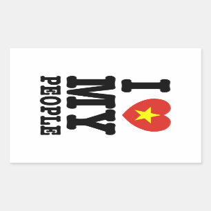 I Heart (Love) My Viet People Sticker