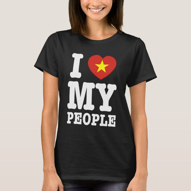 I Heart (Love) My Viet People T-Shirt (Front)