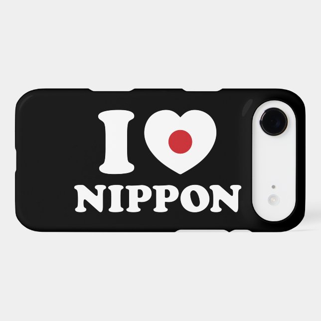 I HEART [LOVE] NIPPON Case-Mate iPhone CASE (Back (Horizontal))