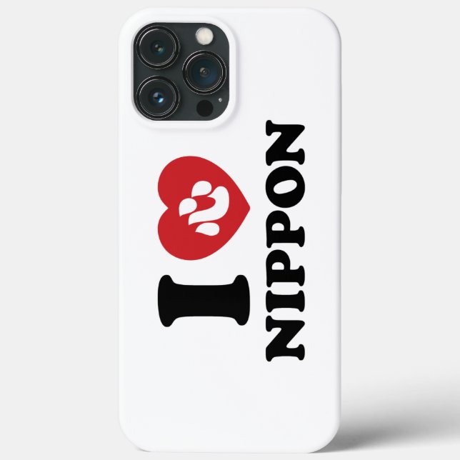 I HEART [LOVE] NIPPON Case-Mate iPhone CASE (Back)