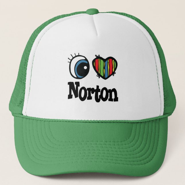 I Heart (Love) Norton Trucker Hat (Front)