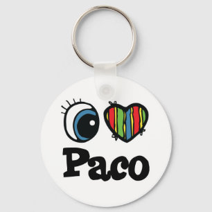I Heart (Love) Paco Keychain