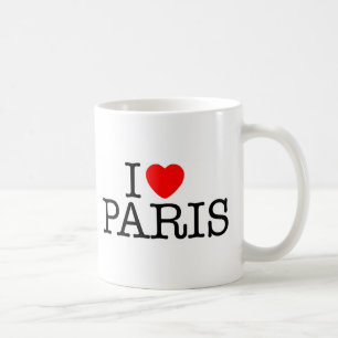 I heart (love) Paris Coffee Mug