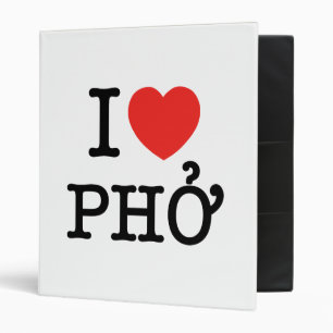 I Heart (Love) Pho Binder