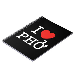 I Heart (Love) Pho Notebook