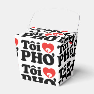 I Heart (Love) Pho (Tôi ❤ PHỞ) Vietnamese Lan Favor Box