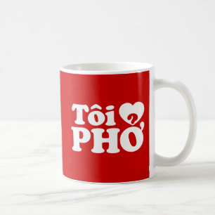 I Heart (Love) Pho (Tôi ❤ PHỞ) Vietnamese Language Coffee Mug