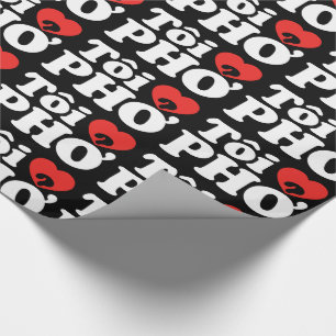 I Heart (Love) Pho (Tôi ❤ PHỞ) Vietnamese Language Wrapping Paper