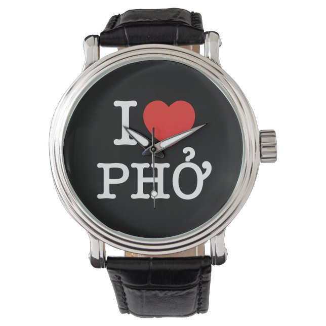 I Heart (Love) Pho Watch (Front)