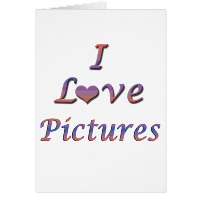 I Heart (Love) Pictures (Front)