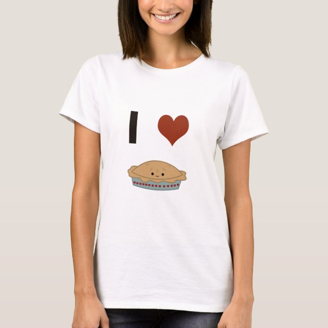 I heart (love) Pie T-Shirt (Front)