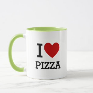 I Heart Love Pizza Mug – Funny Pizza Lover Gift