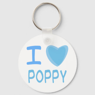 I Heart (Love) poppy Keychain