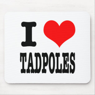 I HEART (LOVE) TADPOLES MOUSE PAD