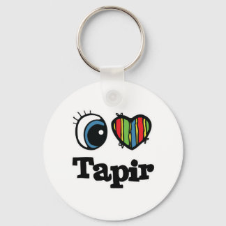 I Heart (Love) Tapir Keychain