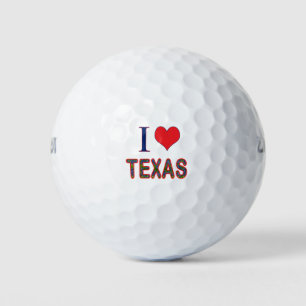 I (Heart) Love Texas Bluebonnet Golf Balls
