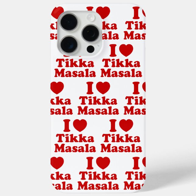 I Heart (Love) Tikka Masala Case-Mate iPhone Case (Back)