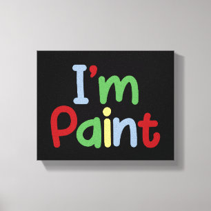 I Heart Love To Finger Paint Canvas Print