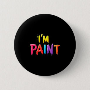 I Heart Love To Finger Paint I'm Paint Cute Couple 2 Inch Round Button