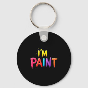 I Heart Love To Finger Paint I'm Paint Cute Couple Keychain
