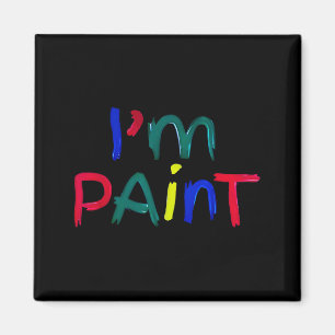 I Heart Love To Finger Paint I'm Paint Cute Couple Magnet