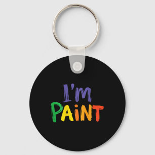 I Heart Love To Finger Paint I'm Paint Valentine ( Keychain