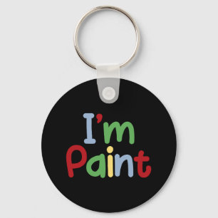 I Heart Love To Finger Paint Keychain