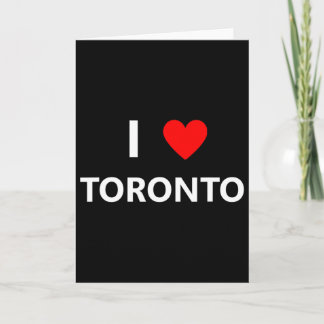I Heart Love Toronto Canada City Tourist Souvenir  Card