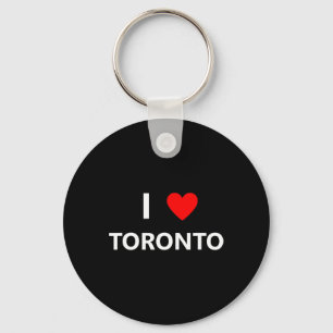 I Heart Love Toronto Canada City Tourist Souvenir Keychain