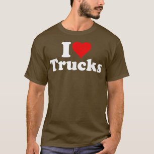 I HEART LOVE TRUCKS SEMIS PICKUPS CONVOYS TRUCKER  T-Shirt