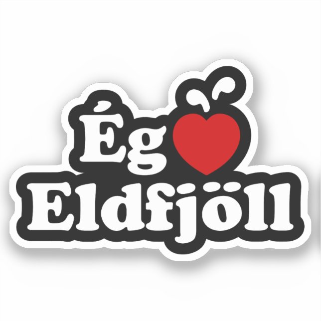 I Heart (Love) Volcanoes [Ég Elska Eldfjöll] (Front)