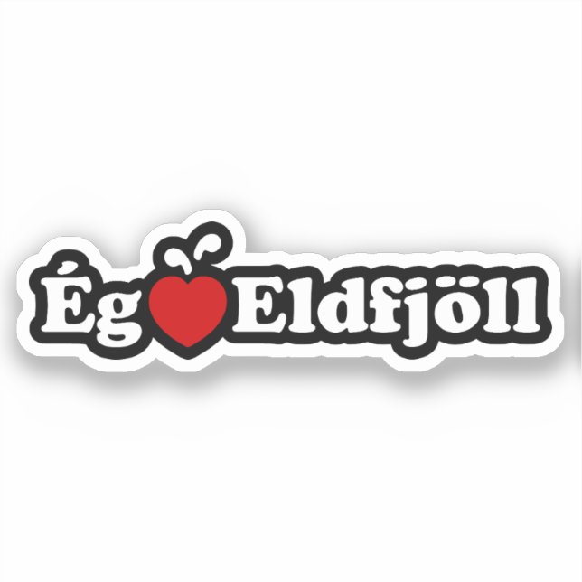 I Heart (Love) Volcanoes [Ég Elska Eldfjöll] (Front)