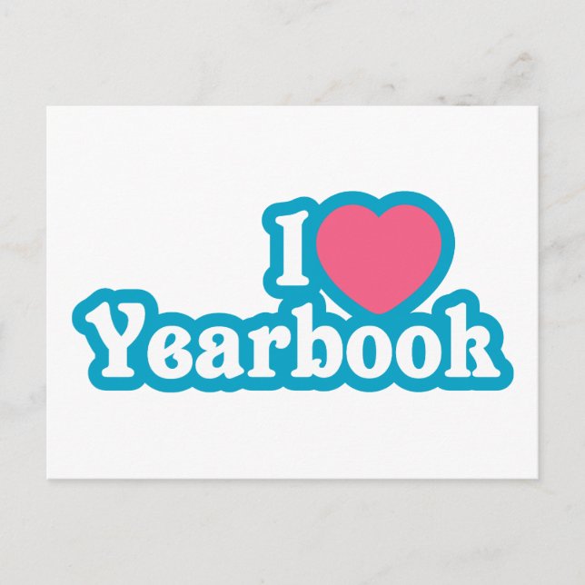I Heart / Love Yearbook Postcard (Front)