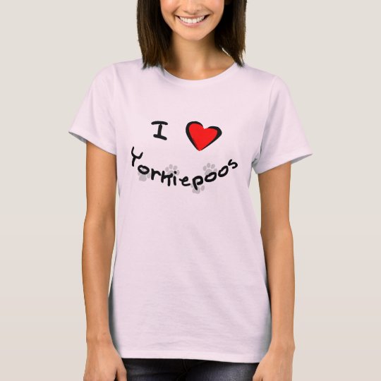 I Heart - Love Yorkiepoos T-Shirt