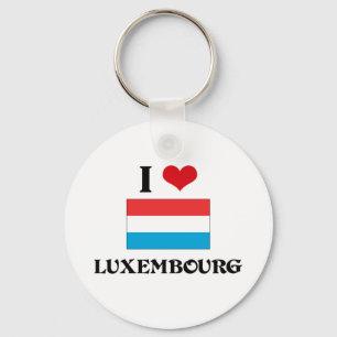 I HEART LUXEMBOURG KEYCHAIN
