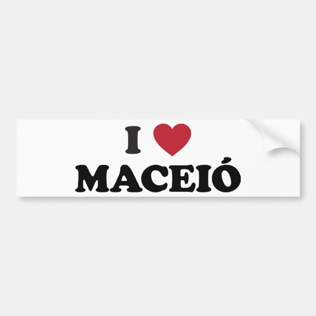 I Heart Maceió Brazil Bumper Sticker (Front)