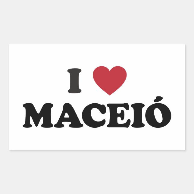 I Heart Maceió Brazil Sticker (Front)