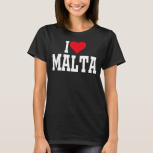 I Heart Malta with Red heart I love Malta T-Shirt