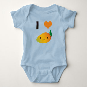 I Heart Mango Baby Bodysuit