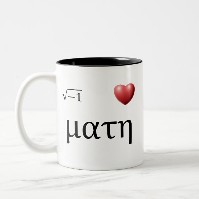 I heart Math, I heart Math Two-Tone Coffee Mug (Left)
