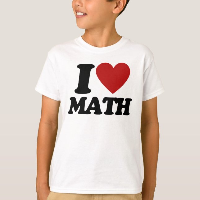 I heart math T-Shirt (Front)