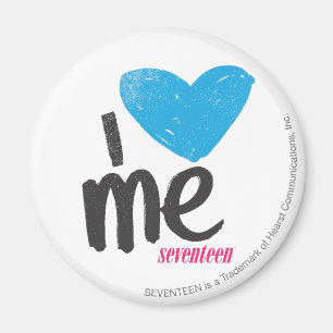 I Heart Me Aqua Magnet
