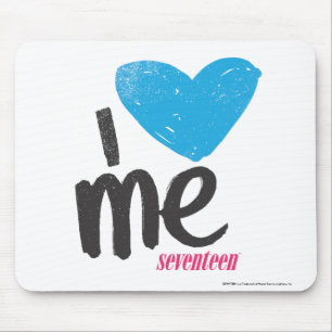 I Heart Me Aqua Mouse Pad