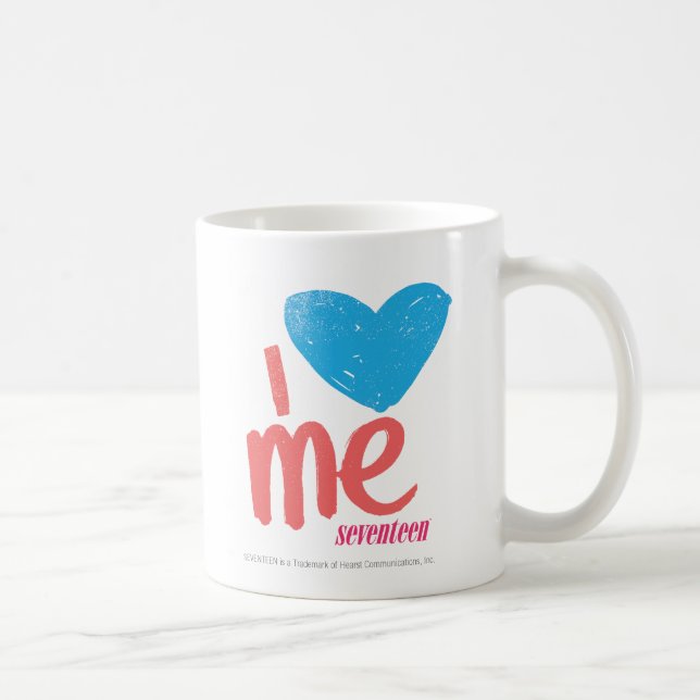 I Heart Me Aqua/Pink Coffee Mug (Right)