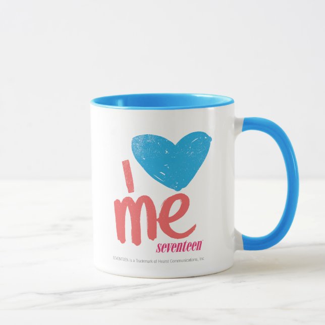 I Heart Me Aqua/Pink Mug (Right)